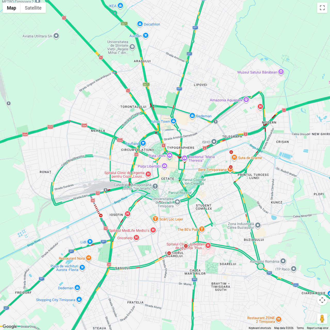 Timisoara Traffic Congestion