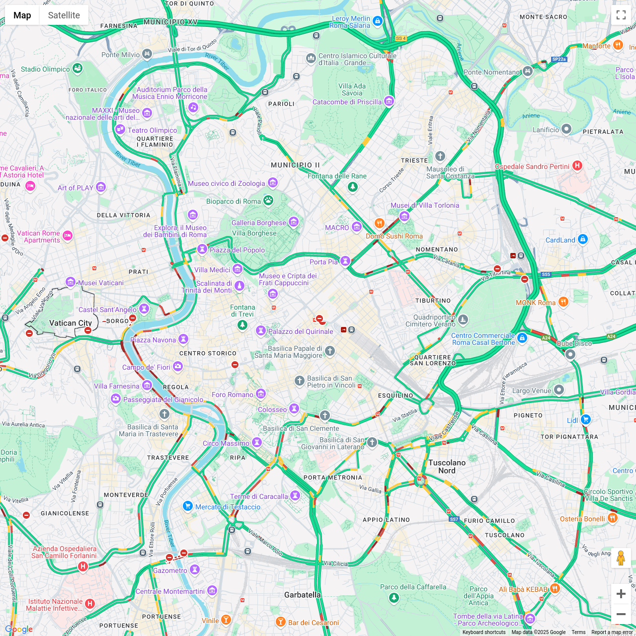 Rome Traffic Congestion