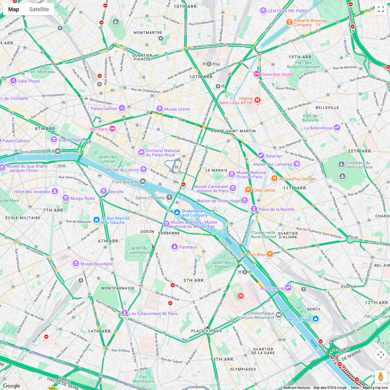 Paris Traffic Congestion