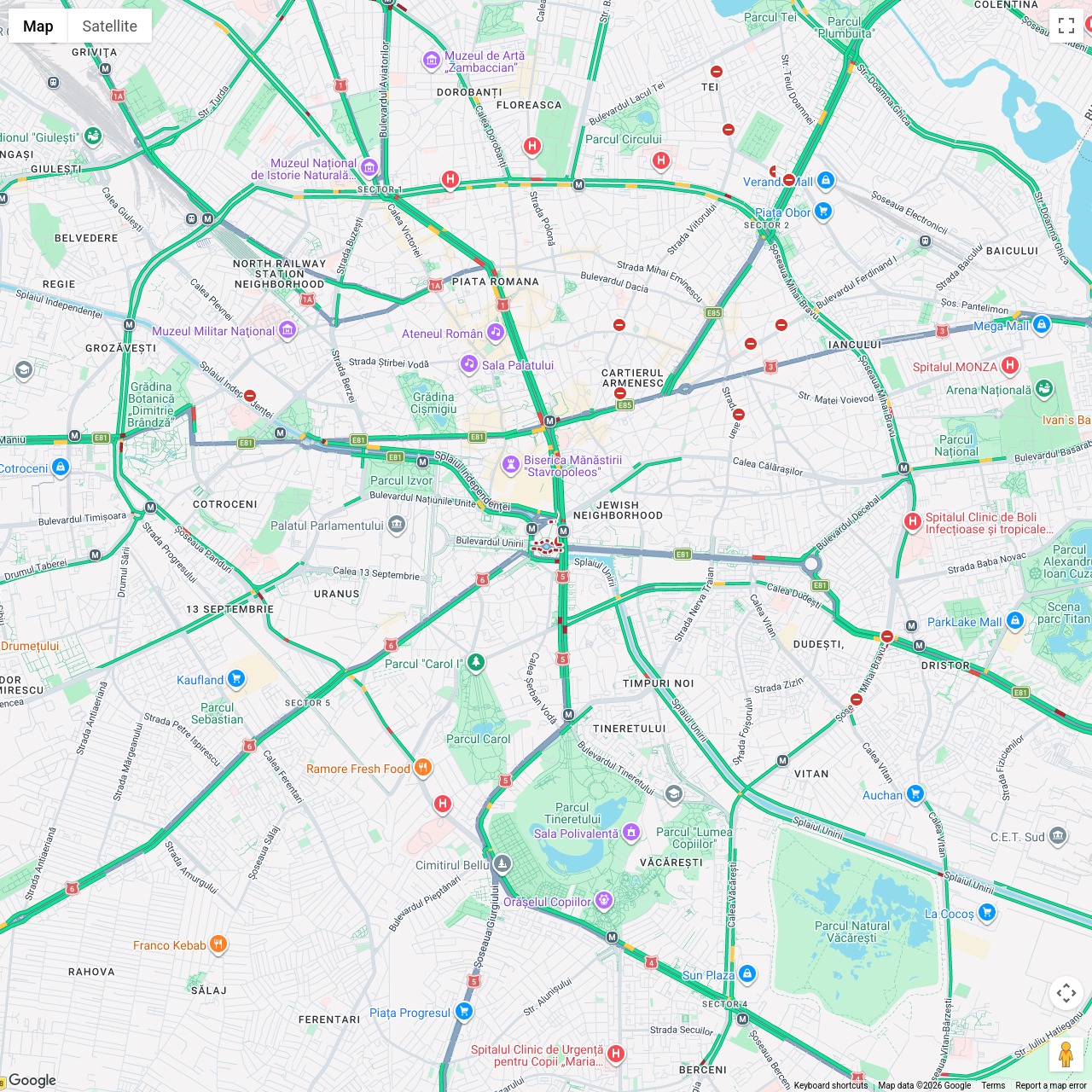 Bucuresti Traffic Congestion