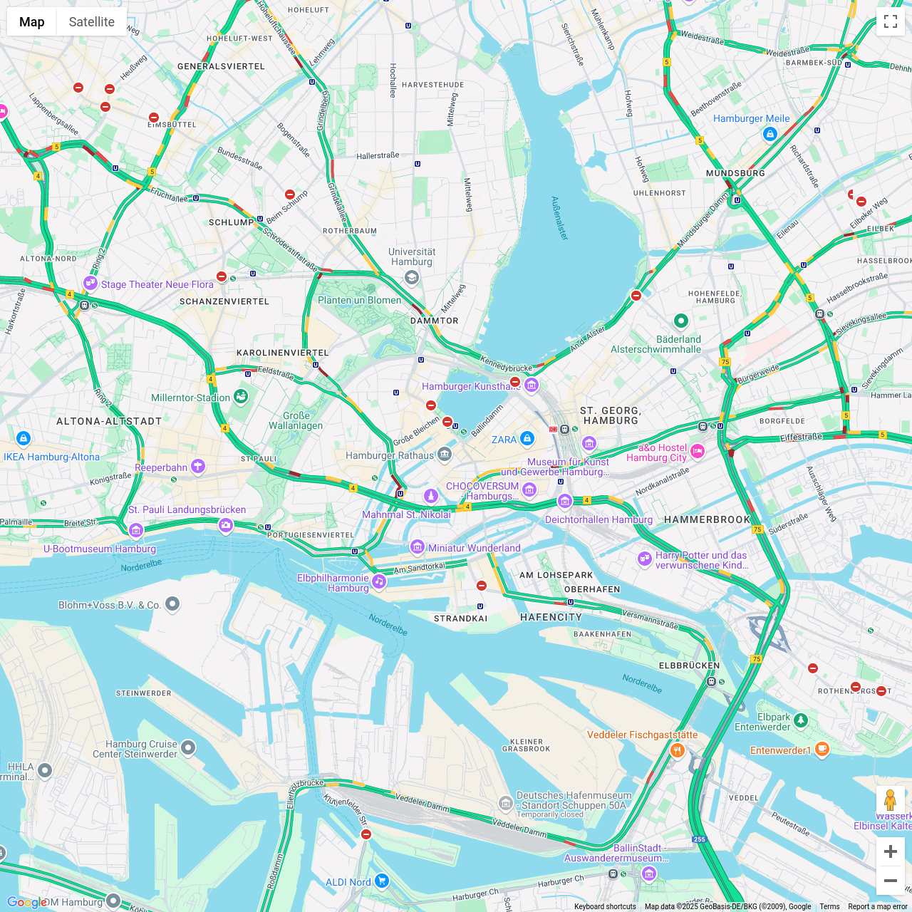 Hamburg Traffic Congestion