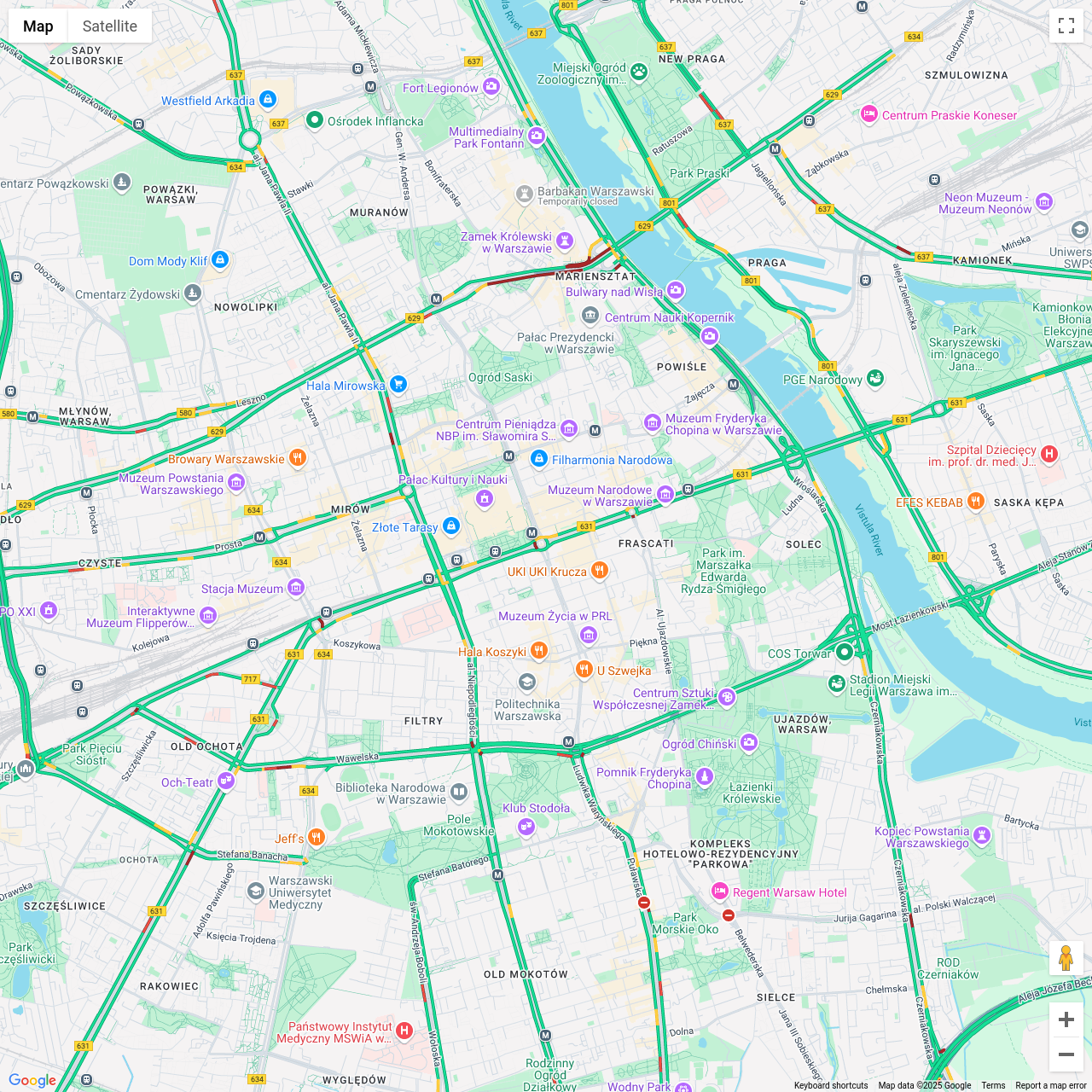 Warsaw Traffic Congestion