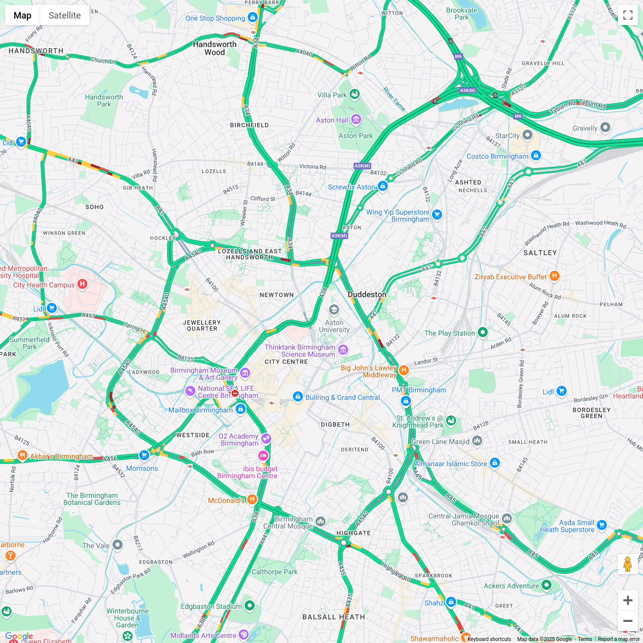 Birmingham Traffic Congestion