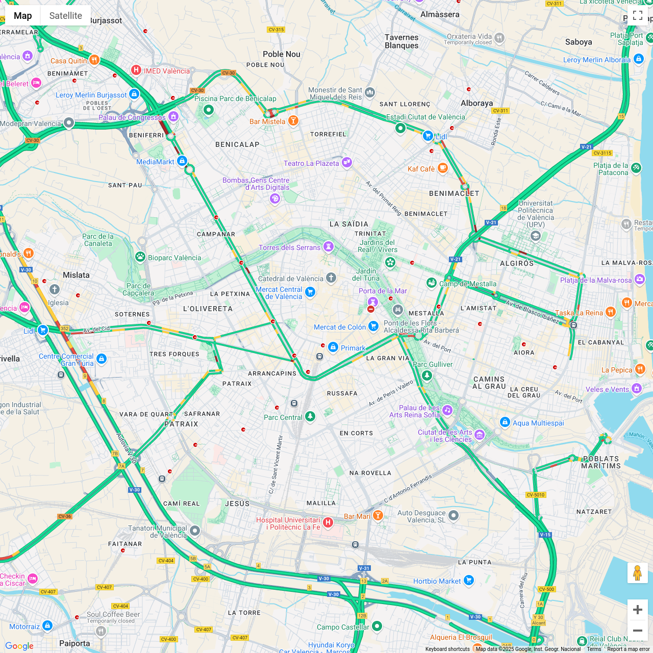 Valencia Traffic Congestion