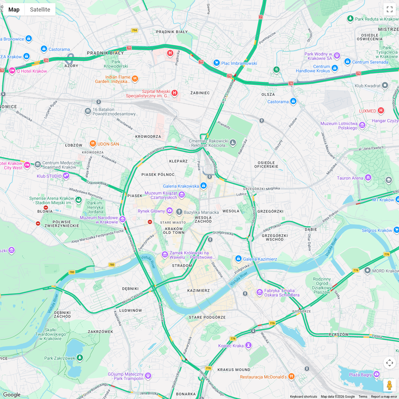 Krakow Traffic Congestion