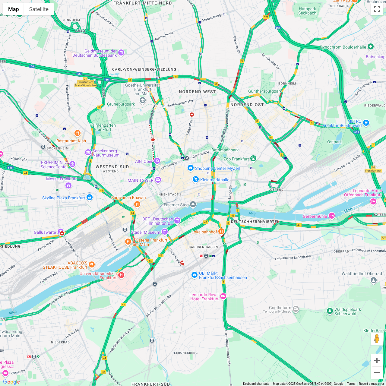 Frankfurt Traffic Congestion