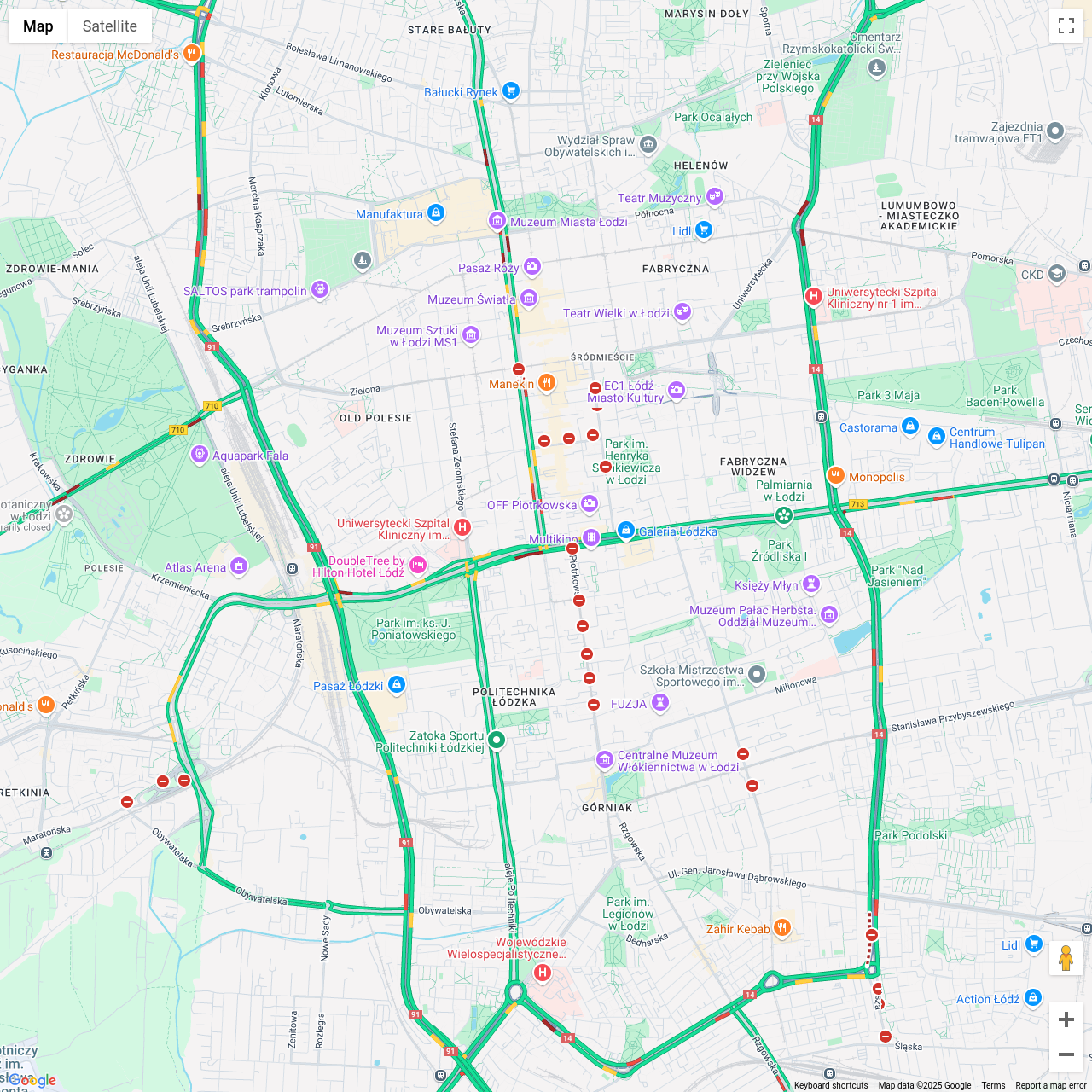 Lodz Traffic Congestion