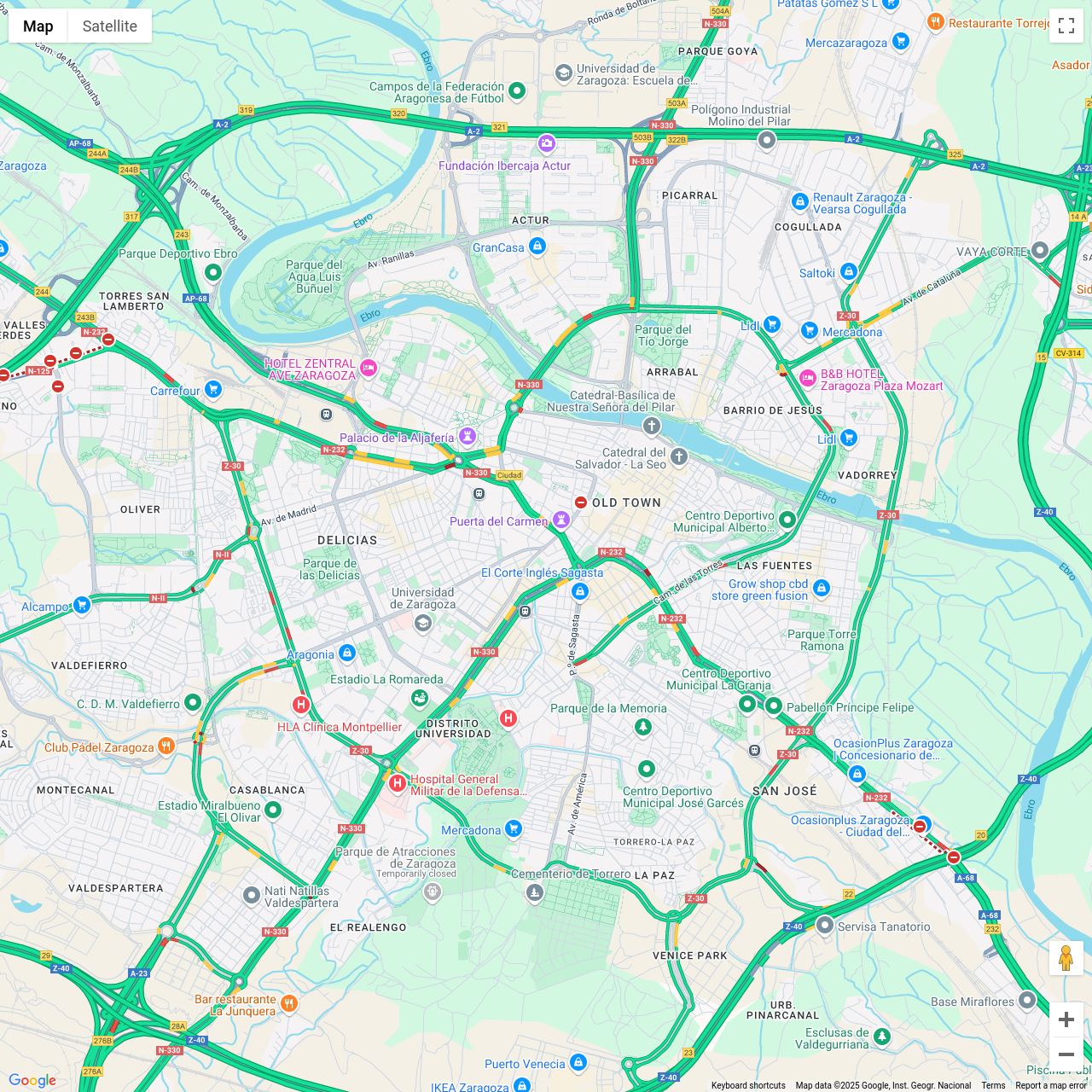 Zaragoza Traffic Congestion