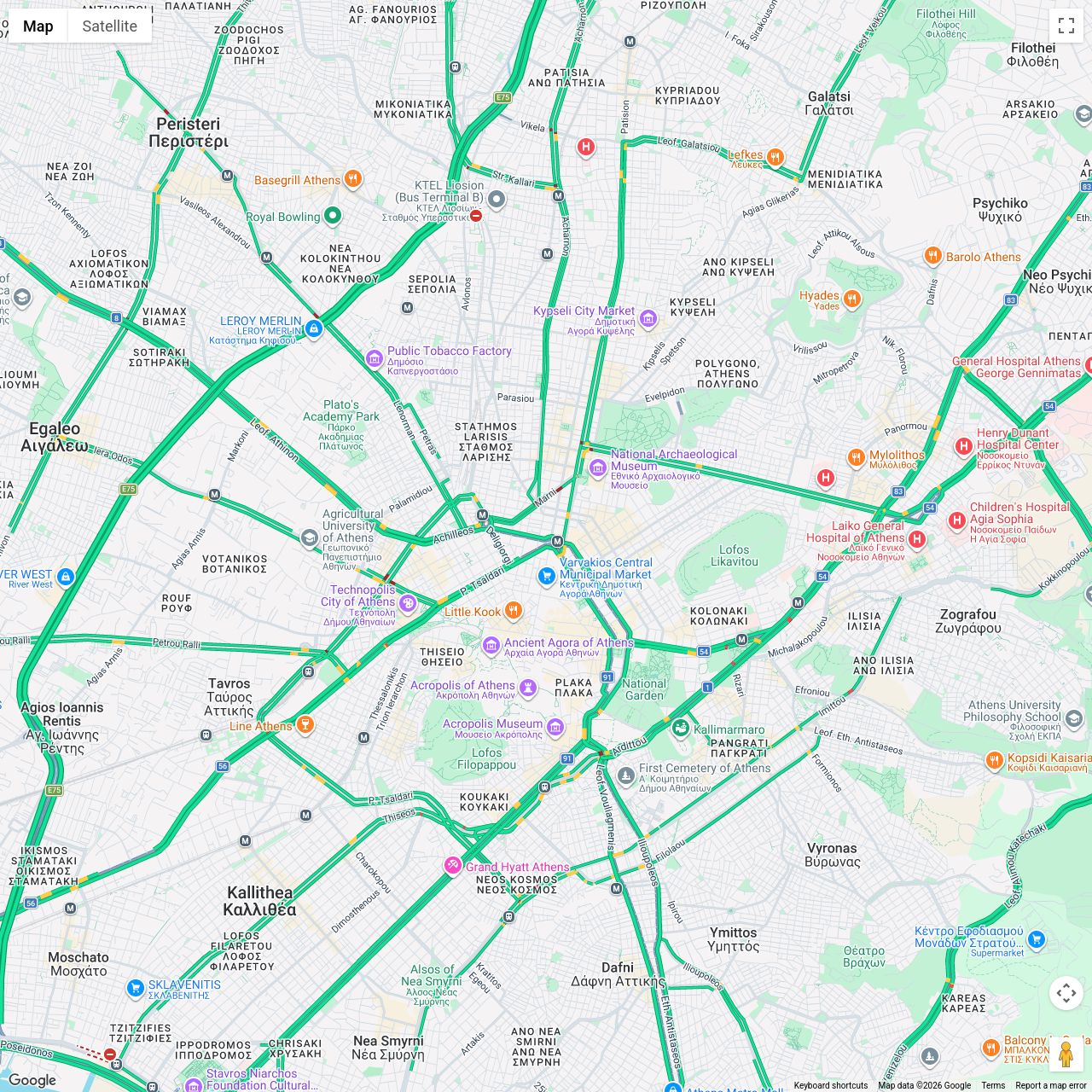 Athens Traffic Congestion