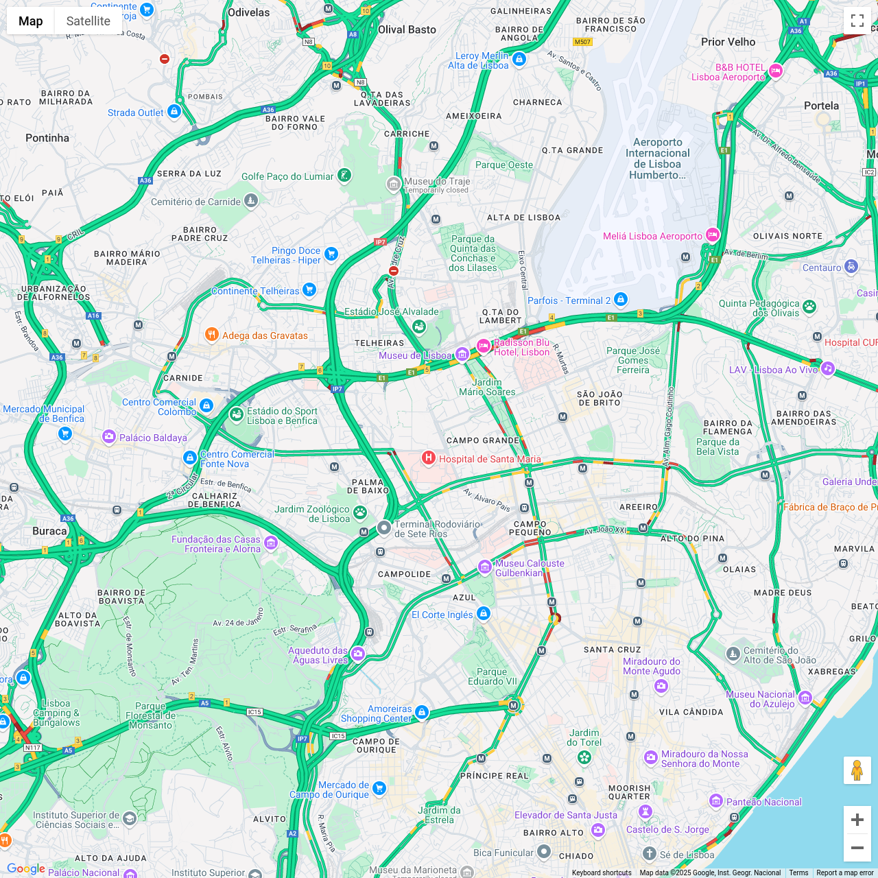 Lisbon Traffic Congestion