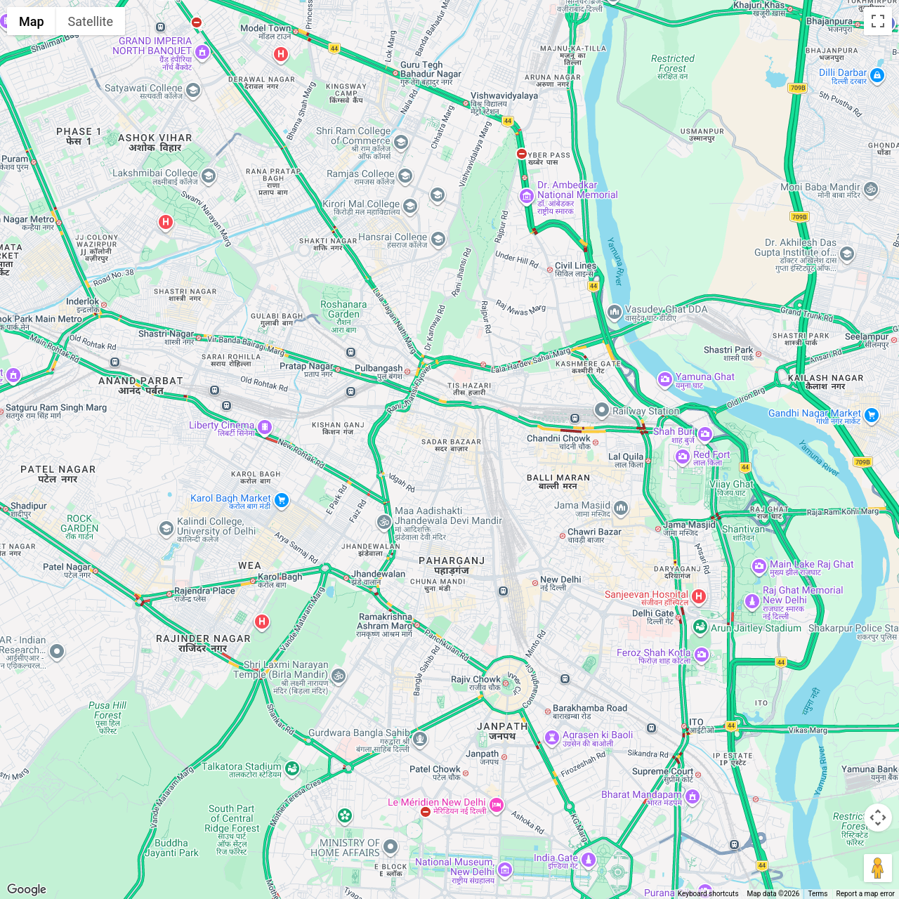 New Delhi Traffic Congestion