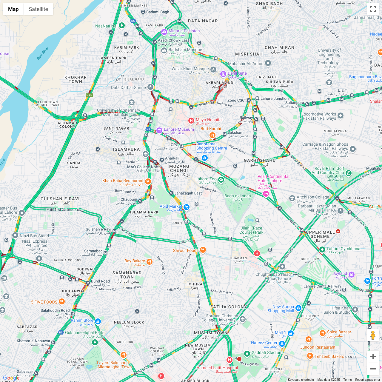 Lahore Traffic Congestion