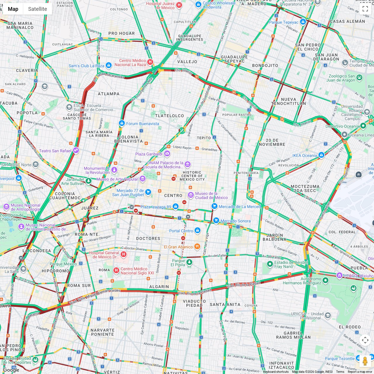Mexico City Traffic Congestion