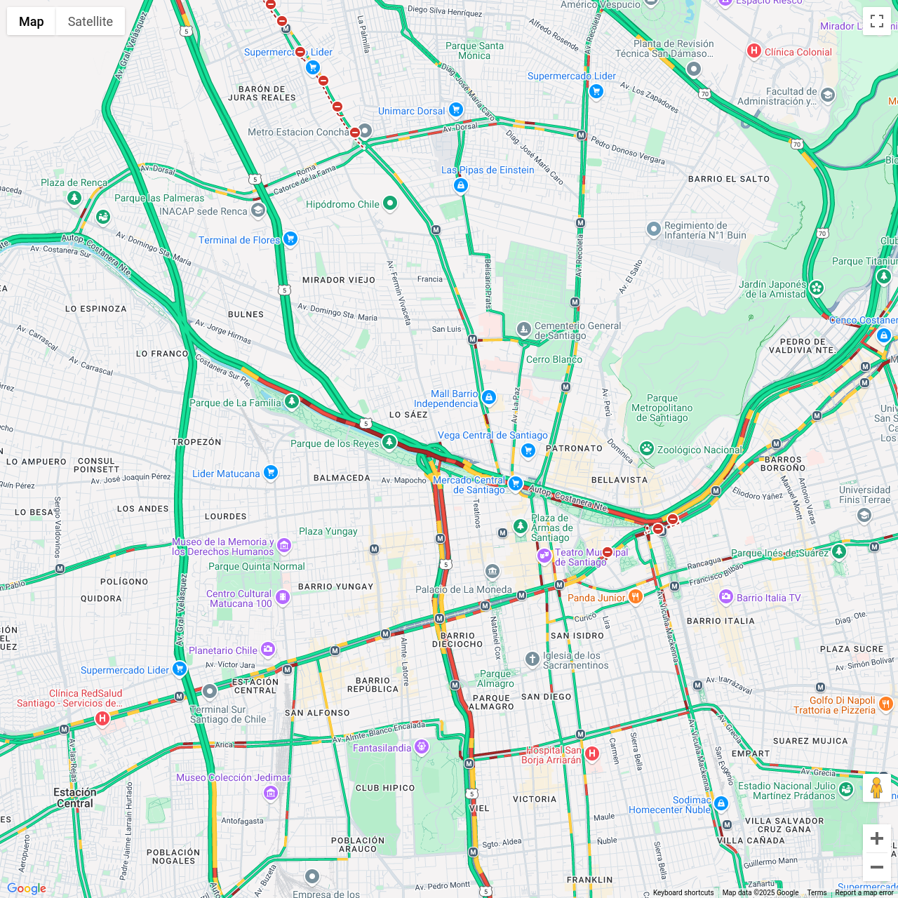 Santiago Traffic Congestion