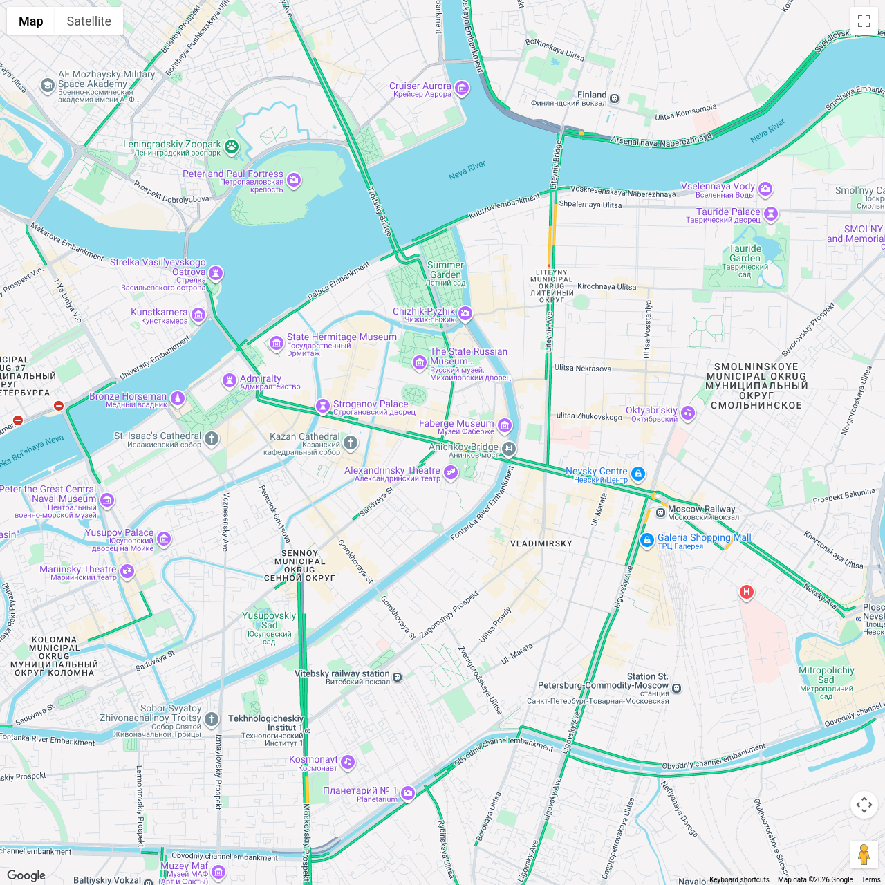 Saint Petersburg Traffic Congestion